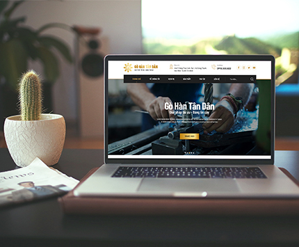 Dự án Website Cơ Khí gò hàn Tân Dân